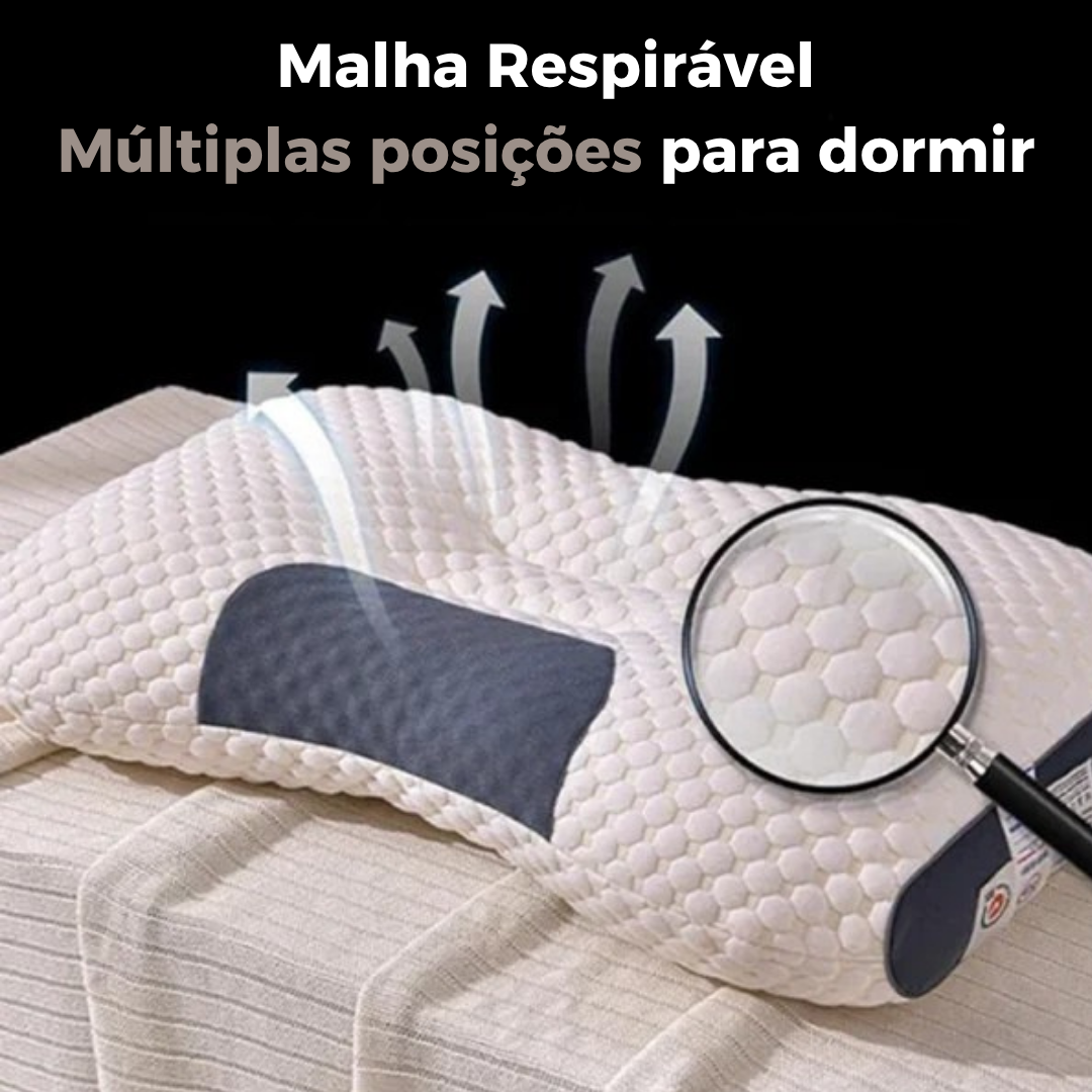 Almofada Cervical Ortopédica – OrtoLuxe™