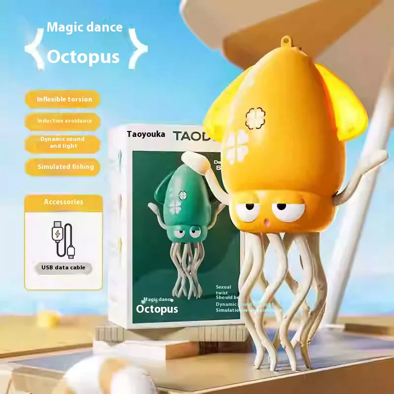 Brinquedo de quebra-cabeça para evitar obstáculos com sensor de polvo – brinquedo educacional interativo dançante