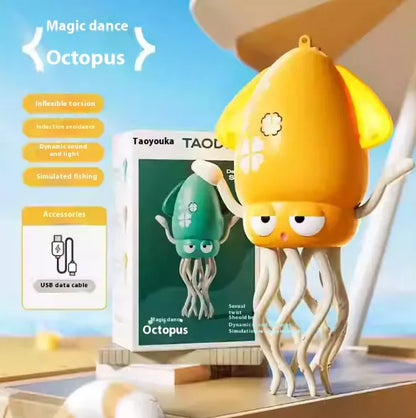 Brinquedo de quebra-cabeça para evitar obstáculos com sensor de polvo – brinquedo educacional interativo dançante