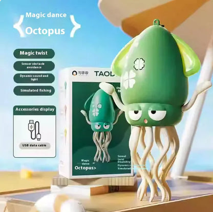 Brinquedo de quebra-cabeça para evitar obstáculos com sensor de polvo – brinquedo educacional interativo dançante