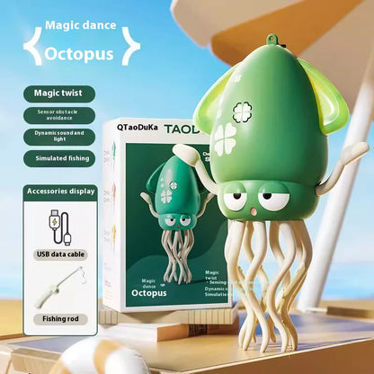 Brinquedo de quebra-cabeça para evitar obstáculos com sensor de polvo – brinquedo educacional interativo dançante