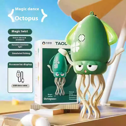 Brinquedo de quebra-cabeça para evitar obstáculos com sensor de polvo – brinquedo educacional interativo dançante